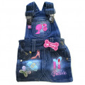 Котонові комбез Monkey Daze Barbie Denim Overall Dress для собак, розмір XS, синій