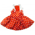 Футболка Monkey Daze Polka Dot Dress Red для собак, розмір XXS, червоне в горошок