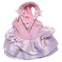 Велюровое плаття Monkey Daze Pink Elour Dress для собак, розмір XS, рожеве
