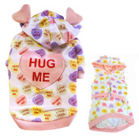 Кенгурушка Monkey Daze Valentine Pink з вушками, для собак, розмір XS, рожева Кенгурушка Monkey Daze Valentine Pink з вушками, для собак, розмір XS, рожева