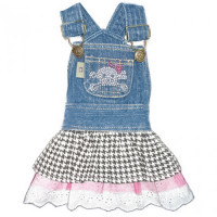 Футболка Monkey Daze Denim Skull Dress зі стразами, для собак, розмір XS, різнобарвне Футболка Monkey Daze Denim Skull Dress зі стразами, для собак, розмір XS, різнобарвне