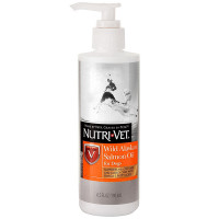 Вітамінна добавка масло дикого лосося Nutri-Vet Salmon Oil для шерсті собак, 192 мл