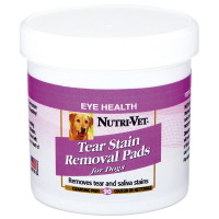 Вологі серветки Nutri-Vet Tear Stain Removal Dog для очей, морди та лап, для собак, 90 шт Вологі серветки Nutri-Vet Tear Stain Removal Dog для очей, морди та лап, для собак, 90 шт