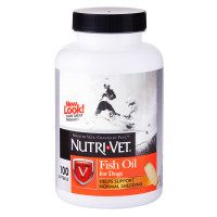 Добавка рыбий жир Nutri-Vet Fish Oil для улучшения состояния кожи и шерсти у собак, 100 капсул Добавка рыбий жир Nutri-Vet Fish Oil для улучшения состояния кожи и шерсти у собак, 100 капсул