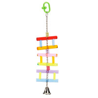 Игрушка лесенка Pet Products с колокольчиком для попугаев, акрил, 33 см Игрушка лесенка Pet Products с колокольчиком для попугаев, акрил, 33 см