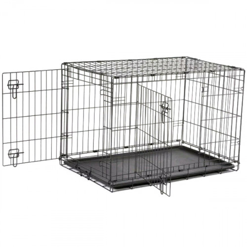 Клетка Savic Dog Cottage для собак, черная, 50 х 30 х 36,5 см