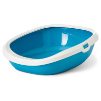 Туалет Savic Gizmo Medium для кошек, с бортиком, голубой, 44 х 35,5 х 12,5 см Туалет Savic Gizmo Medium для кошек, с бортиком, голубой, 44 х 35,5 х 12,5 см