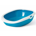 Туалет Savic Gizmo Large для кішок, з бортиком, білий мокко, 52 х 39,5 х 15 см