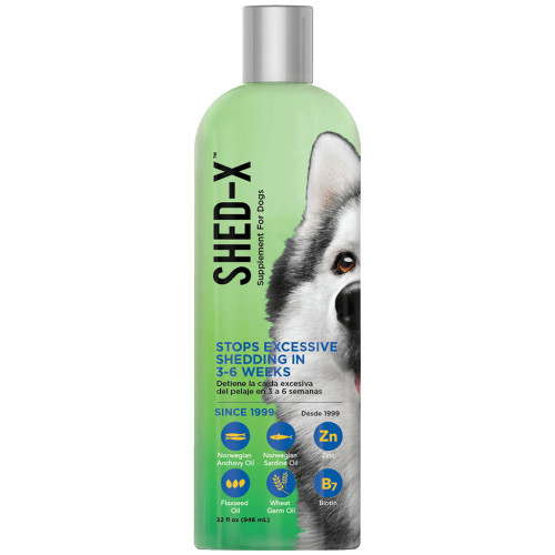 Добавка SynergyLabs Shed-X Dog проти линьки, для вовни собак, 946 мл