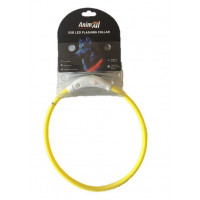 Нашийник AnimAll LED для собак, розмір M, 50 см, жовтий Нашийник AnimAll LED для собак, розмір M, 50 см, жовтий