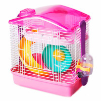 Клітка для хом'яка AnimAll P-679, 28.5×19.5×27 см, рожева Клітка для хом'яка AnimAll P-679, 28.5×19.5×27 см, рожева