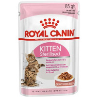 Влажный корм Royal Canin Kitten Sterilised для стерилизованных котят, кусочки в соусе, 85 г Влажный корм Royal Canin Kitten Sterilised для стерилизованных котят, кусочки в соусе, 85 г