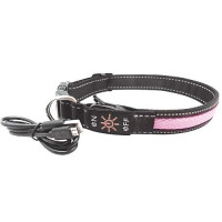 Ошейник LED AnimAll для собак S 2,5/30-40 см, розовый