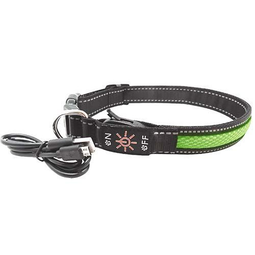 Нашийник LED AnimAll для собак M 2,5 / 40-50 см, зелений