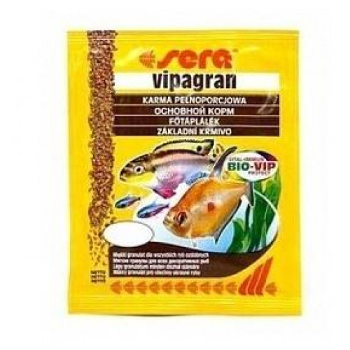 Sera Vipagran Family корм для всех аквариумных рыб в гранулах, 5 г