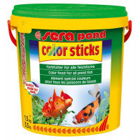 Sera Pond Color Sticks для золотих і інших холодноводних риб в гранулах, 10000 мл