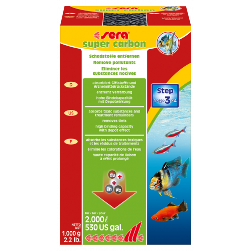 Sera Super Carbon наповнювач для фільтрів, 1000 г