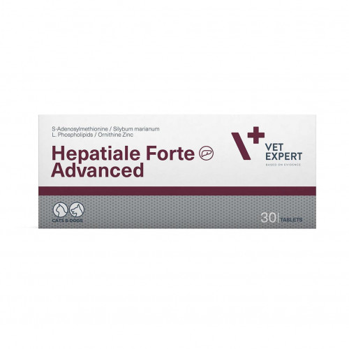 VetExpert Hepatiale Forte Advanced (30 таблеток) для собак і котів із захворюванням печінки