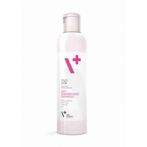 Протисеборейний шампунь VetExpert Antiseborrhoeic Shampoo для котів і собак, 250 мл