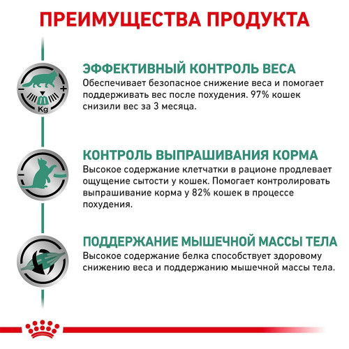 Сухий корм Royal Canin Satiety Weight Management для кішок із зайвою вагою, 1.5 кг