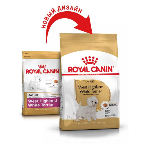 Сухий корм Royal Canin West Highland White Terrier Adult для вест хайленд уайт тер'єрів, 500 г