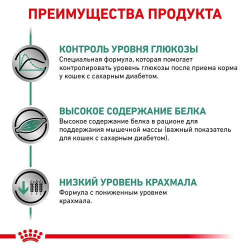 Сухий корм Royal Canin Diabetic при цукровому діабеті у кішок, 400 г