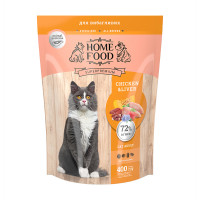 Сухий корм Home Food Chicken & Liver для вибагливих котів, з курочкою і лівером, 400 г Сухий корм Home Food Chicken & Liver для вибагливих котів, з курочкою і лівером, 400 г