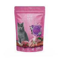Сухой корм Home Food для взрослых кошек породы Британская короткошерстная, индейка и телятина, 400 г Сухой корм Home Food для взрослых кошек породы Британская короткошерстная, индейка и телятина, 400 г