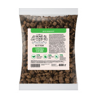 Сухий корм Home Food Premium для кошенят всіх порід, з куркою і ягням, 400 г Сухий корм Home Food Premium для кошенят всіх порід, з куркою і ягням, 400 г