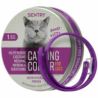 Ошейник Sentry Calming Collar Good Kitty успокаивающий, для котов, с феромонами, 38 см Ошейник Sentry Calming Collar Good Kitty успокаивающий, для котов, с феромонами, 38 см