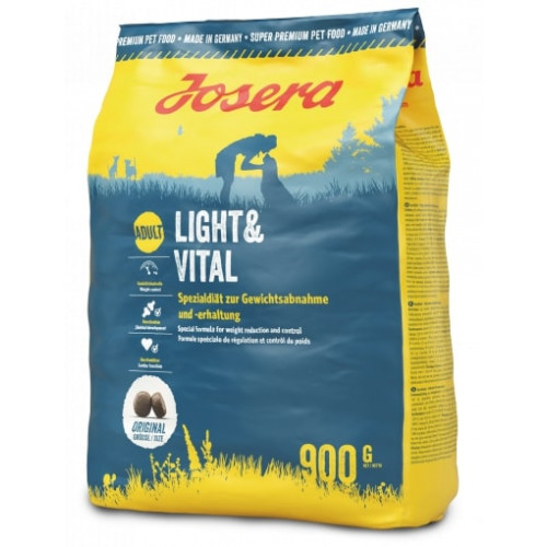 Сухий корм Josera Light & Vital Дієтичний для дорослих собак для контролю надмірної ваги, з птахом, 900 г