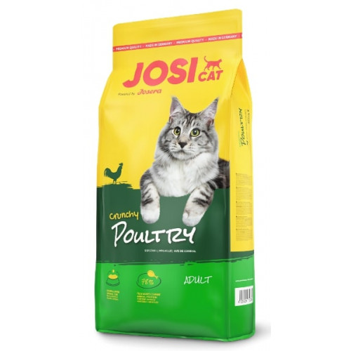 Сухий корм Josera JosiCat Adult Crunchy Poultry для дорослих кішок, з ніжним м'ясом домашньої птиці, 10 кг