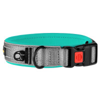Ошейник из неопрена BronzeDog Active для собак, со светоотражением, 25 мм/43-51 см, голубой, 52Т Ошейник из неопрена BronzeDog Active для собак, со светоотражением, 25 мм/43-51 см, голубой, 52Т