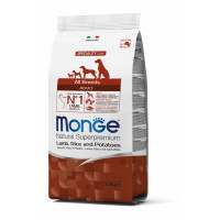 Сухий корм MONGE DOG All breeds Adult ягня з рисом, 2.5 кг Сухий корм MONGE DOG All breeds Adult ягня з рисом, 2.5 кг