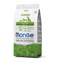 Сухой корм MONGE DOG All breeds Adult кролик с рисом, 2.5 кг Сухой корм MONGE DOG All breeds Adult кролик с рисом, 2.5 кг
