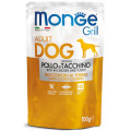 Вологий корм MONGE DOG GRILL курка з індичкою, 100 г