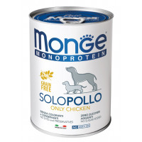 Влажный корм MONGE DOG SOLO 100% курица, 400 г Влажный корм MONGE DOG SOLO 100% курица, 400 г
