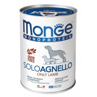 Влажный корм MONGE DOG SOLO 100% ягнёнок, 400 г Влажный корм MONGE DOG SOLO 100% ягнёнок, 400 г