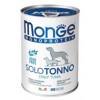 Вологий корм MONGE DOG SOLO 100% тунець, 400 г Вологий корм MONGE DOG SOLO 100% тунець, 400 г