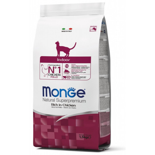 Сухий корм MONGE CAT Indoor, 1.5 кг