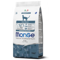 Сухой корм MONGE CAT Monoprotein Sterilised с форелью, 1.5 кг Сухой корм MONGE CAT Monoprotein Sterilised с форелью, 1.5 кг