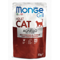 Влажный корм MONGE CAT GRILL Adult ягненок, 85 г