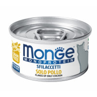 Влажный корм MONGE CAT MONOPROTEIN мясные хлопья курица, 80 г Влажный корм MONGE CAT MONOPROTEIN мясные хлопья курица, 80 г