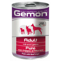 Вологий корм GEMON DOG WET Adult паштет з яловичим рубцем 0,4 кг Вологий корм GEMON DOG WET Adult паштет з яловичим рубцем 0,4 кг