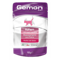 Влажный корм GEMON CAT WET Kitten кусочки с курицей 0,1 кг Влажный корм GEMON CAT WET Kitten кусочки с курицей 0,1 кг