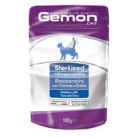 Вологий корм GEMON CAT WET Sterilized шматочки з тунцем і рибкою дорі 0,1 кг Вологий корм GEMON CAT WET Sterilized шматочки з тунцем і рибкою дорі 0,1 кг