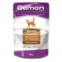 Влажный корм GEMON CAT WET Senior кусочки с индейкой 0,1 кг Влажный корм GEMON CAT WET Senior кусочки с индейкой 0,1 кг