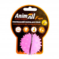 Игрушка AnimAll Fun мяч каштан для собак, 5 см, фиолетовая Игрушка AnimAll Fun мяч каштан для собак, 5 см, фиолетовая