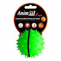 Игрушка AnimAll Fun мяч каштан для собак, 7 см, зеленая Игрушка AnimAll Fun мяч каштан для собак, 7 см, зеленая