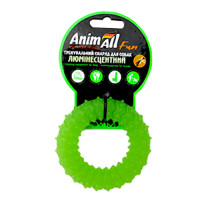 Игрушка AnimAll Fun кольцо с шипами для собак, люминесцентная, 9 см, зеленая Игрушка AnimAll Fun кольцо с шипами для собак, люминесцентная, 9 см, зеленая